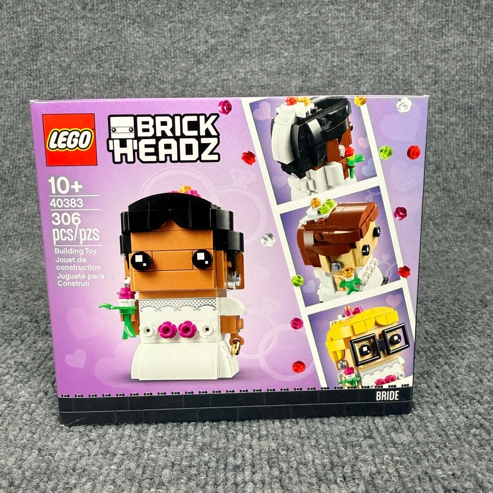 New Lego 40383 For 10+ BrickHeadz Wedding Bride 306 Pcs - Picture 2 of 4